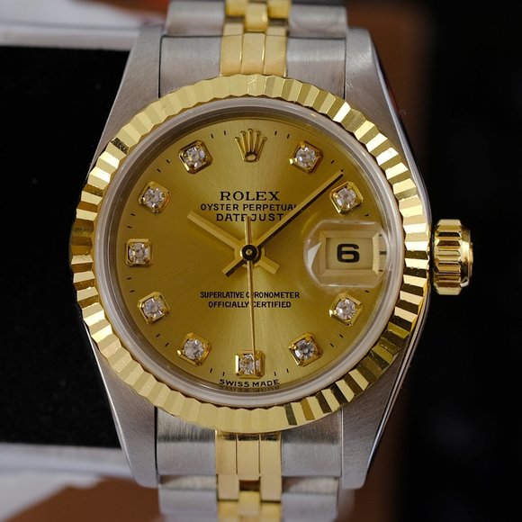 Rolex Datejust Factory Diamond Dial Box & Papers - Picture 10 of 14